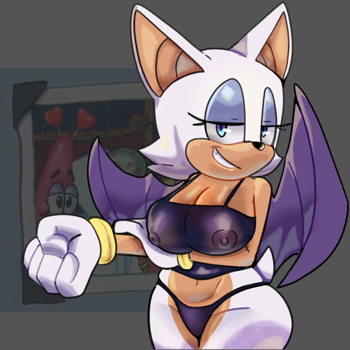 Sonic The Hedgehog, Rouge The Bat by Nicole Chees