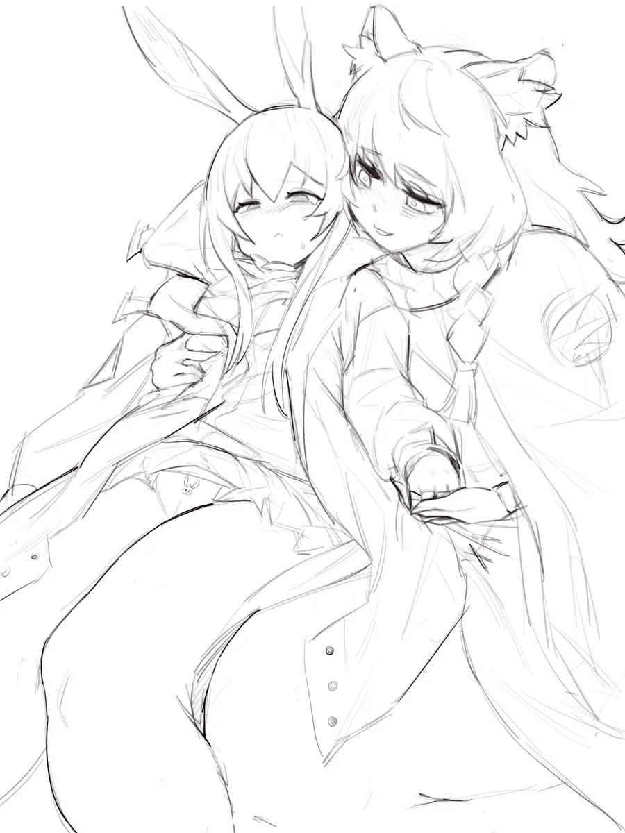 Amiya (Arknights), Pramanix (Arknights) by Hitobashira (1746164306)