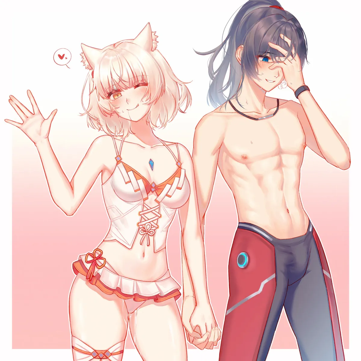 Mio (Xenoblade), Noah (Xenoblade) by Aqing 1229