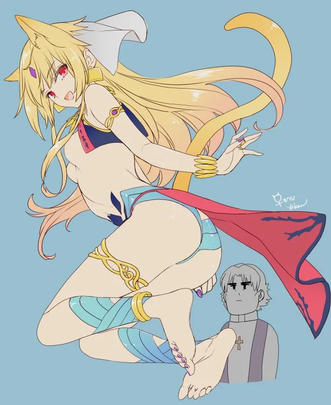 Gilgamesh (Fate), Kotomine Kirei by Yakan (Kusogaki Teikoku)