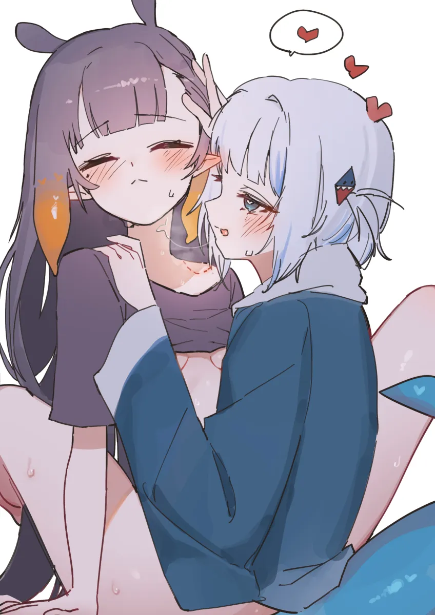 Gawr Gura, Ninomae Ina'nis by Chocosong