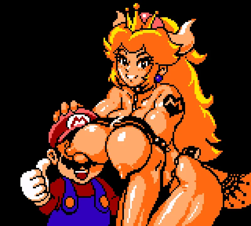 Mario, Bowsette by Saiwai Hiroshi