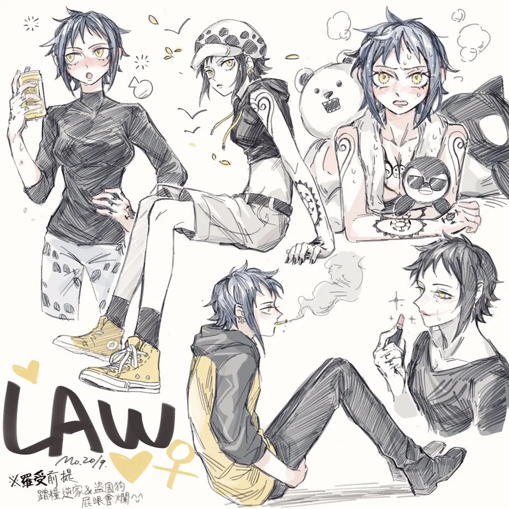 Trafalgar Law, Law-Chan by Demorzel