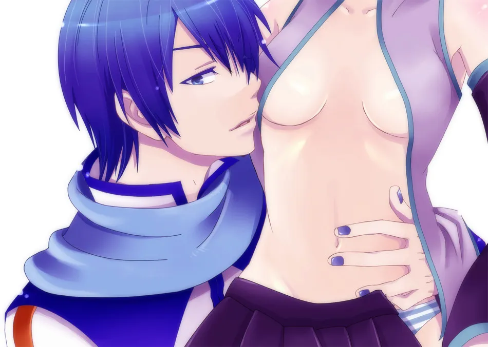 Hatsune Miku, Kaito (Vocaloid) by Moonlight 0423