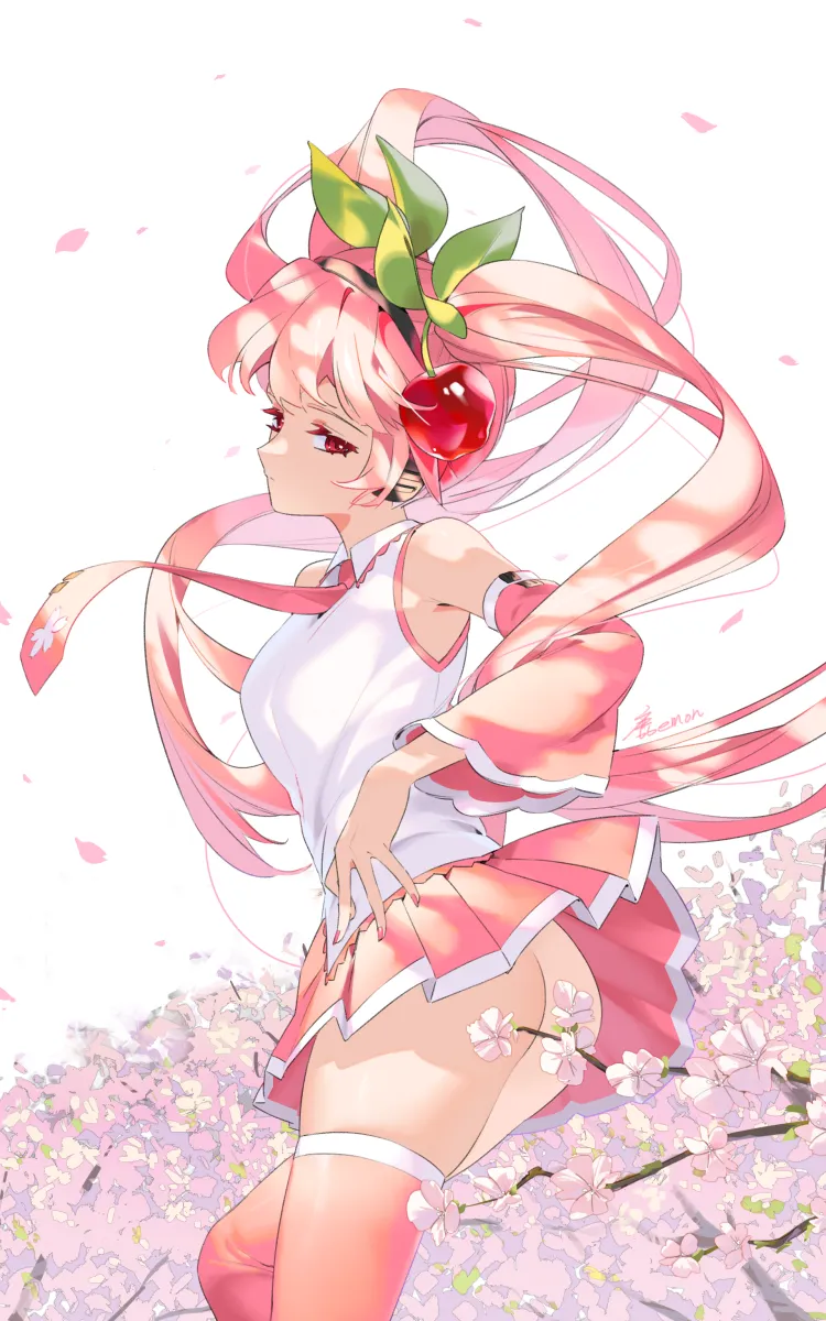 Hatsune Miku, Sakura Miku by Shikaemon