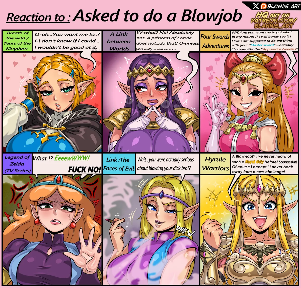 Princess Zelda, Princess Hilda by Blannis