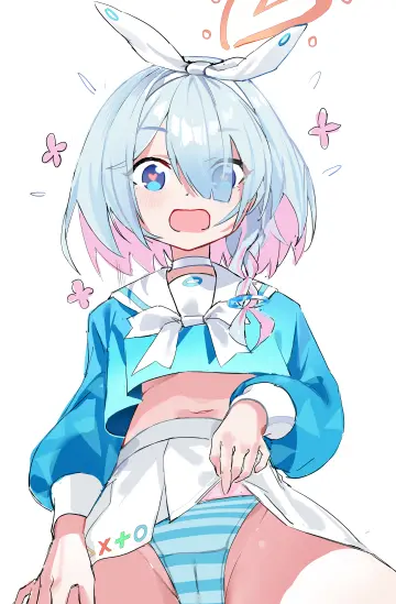 Holding Own Skirt