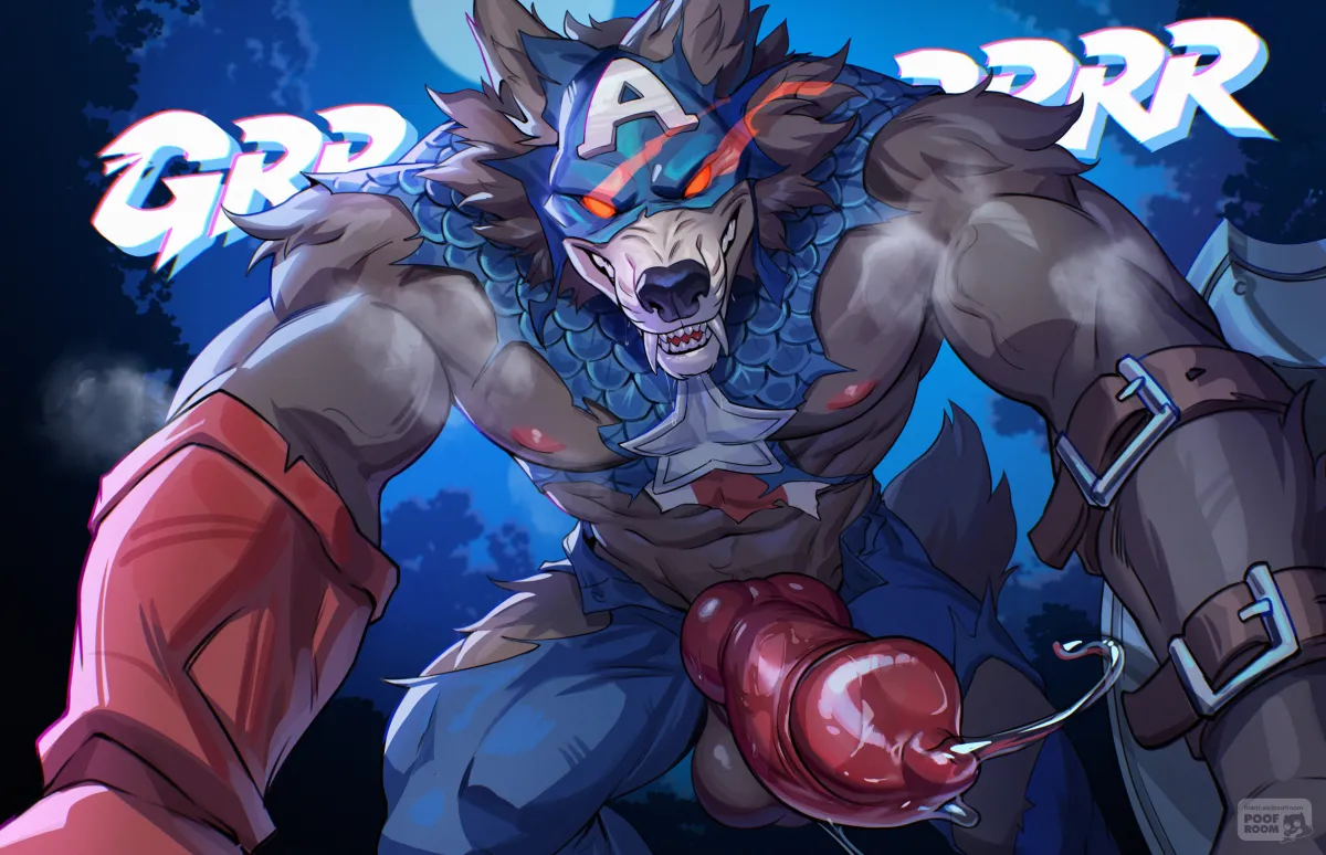Captain America, Captain America (Capwolf) by Poofroom Fanart