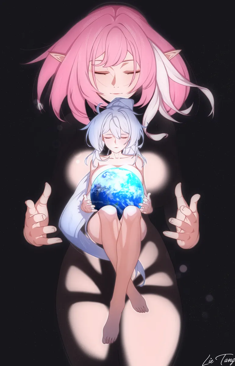 Elysia (Honkai Impact), Kiana Kaslana by Lie-Tang