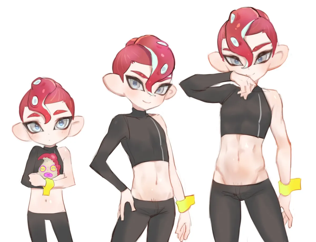 Octoling Player Character, Agent 8 (Splatoon) by Jtveemo