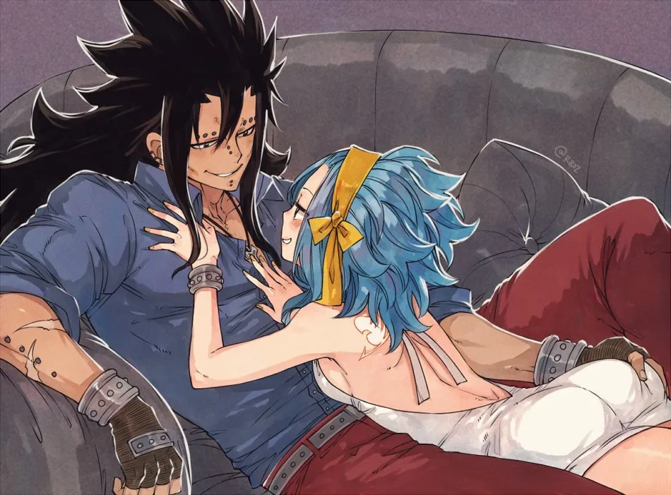 Gajeel Redfox, Levy Mcgarden by Rusky