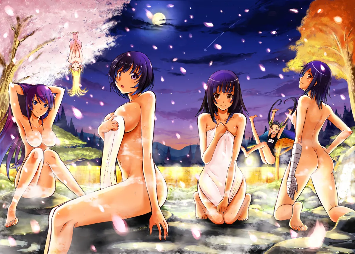 Oshino Shinobu, Senjougahara Hitagi by Yuki Mizore
