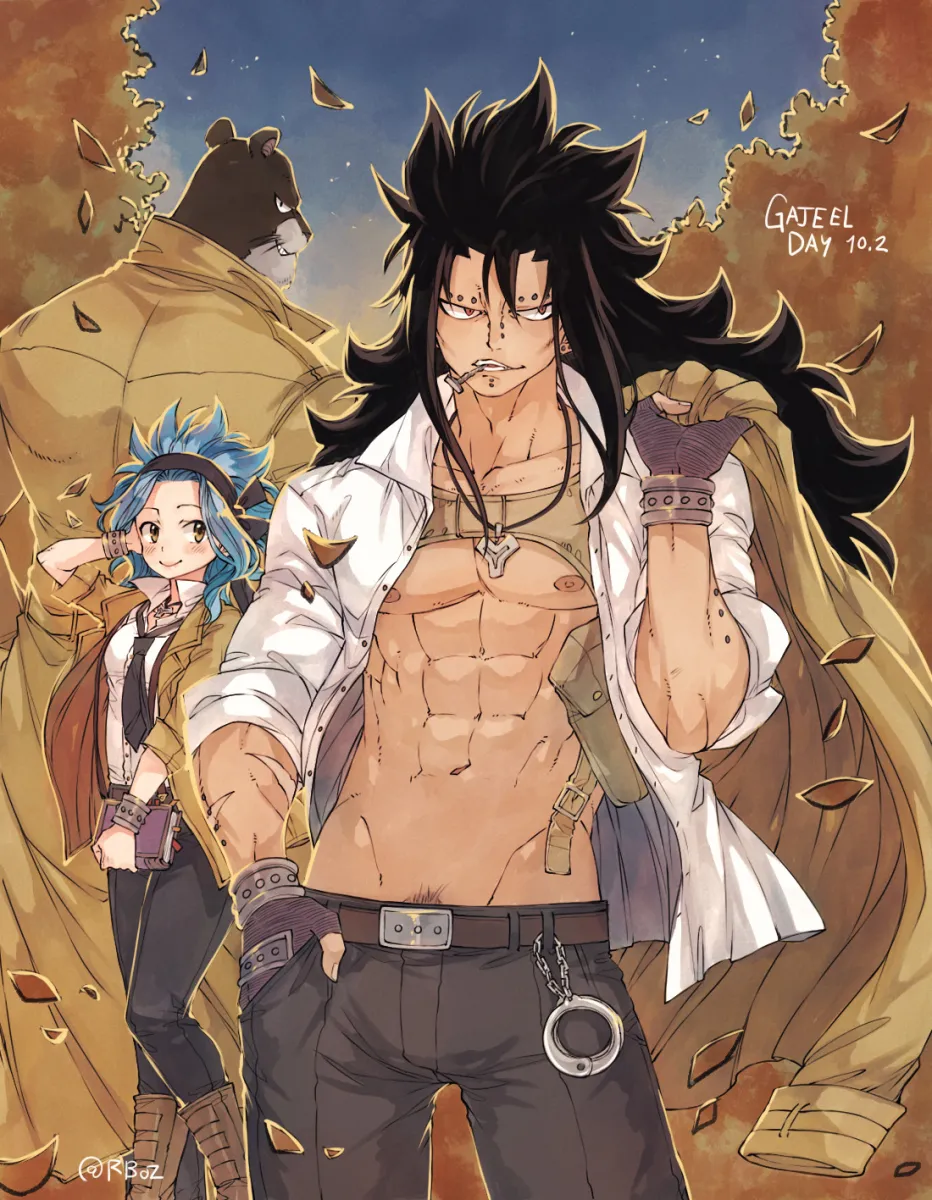 Gajeel Redfox, Levy Mcgarden by Rusky
