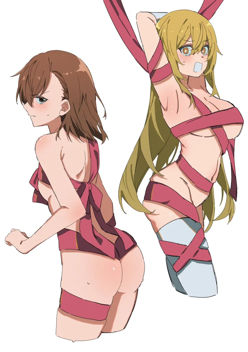Misaka Mikoto, Shokuhou Misaki by Ten 8810