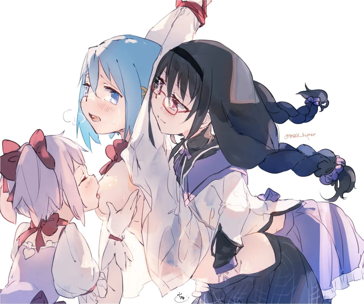 Akemi Homura, Kaname Madoka by Mzk Super
