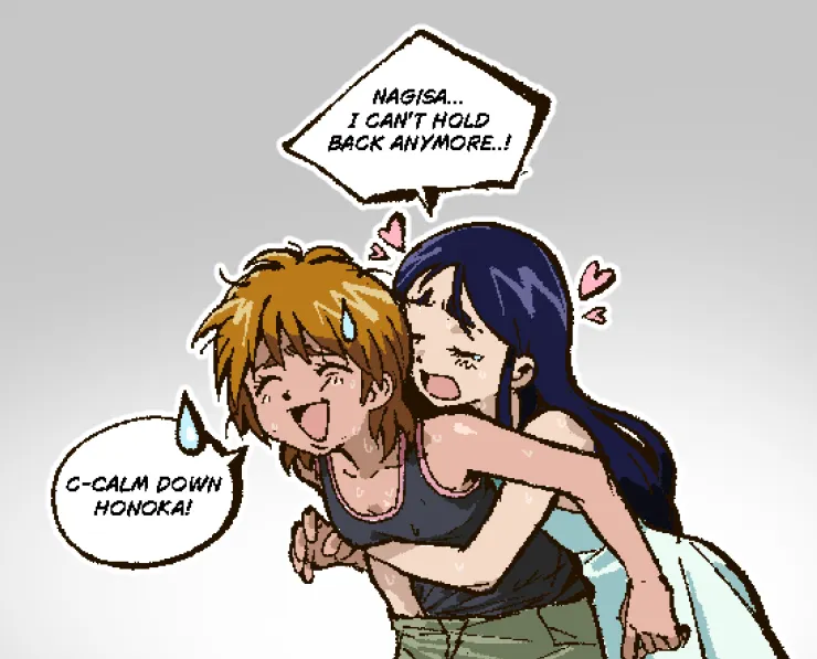Misumi Nagisa, Yukishiro Honoka by Kawoshiki