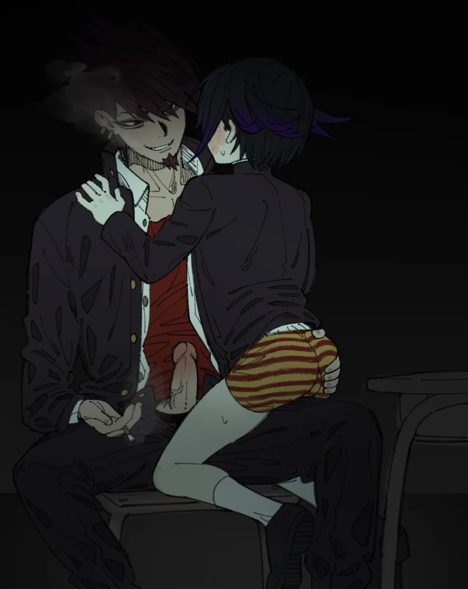 Oma Kokichi, Momota Kaito by Miri (Bossu Osu)