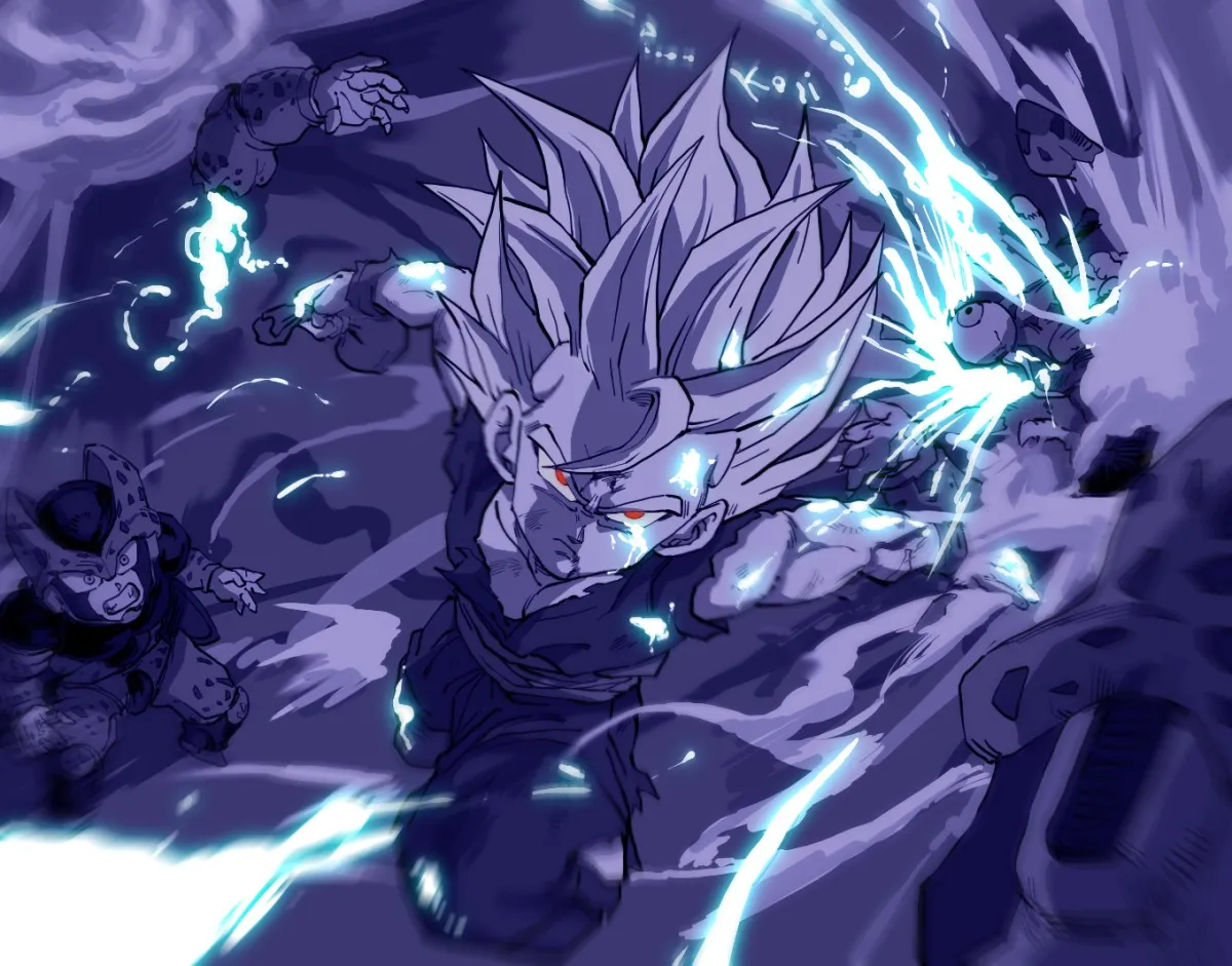 Son Gohan, Cell Junior by Kouji08250