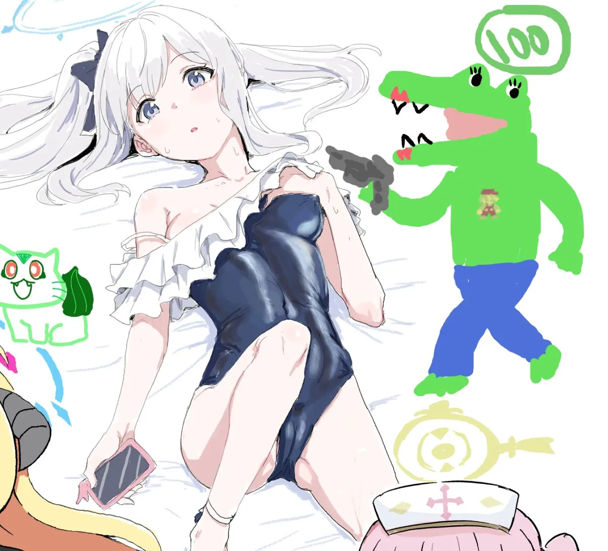 Mario, Miyako (Blue Archive) by Clearite