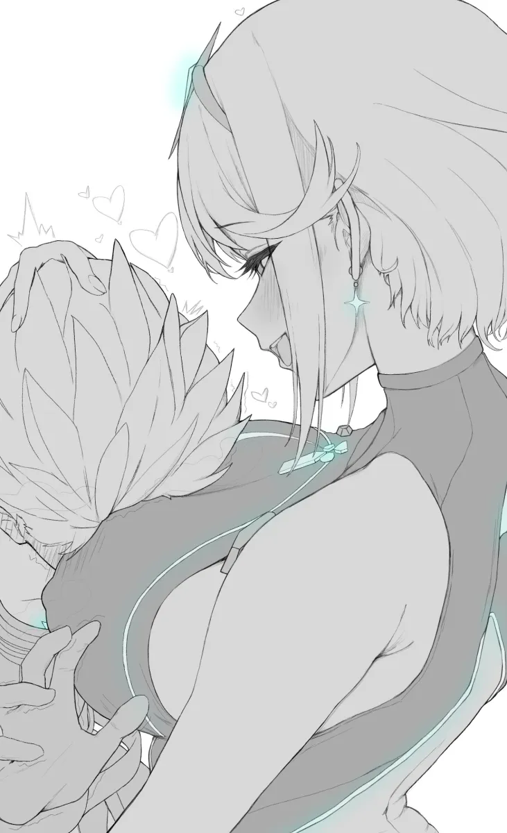 Pyra (Xenoblade), Rex (Xenoblade) by Omomochi