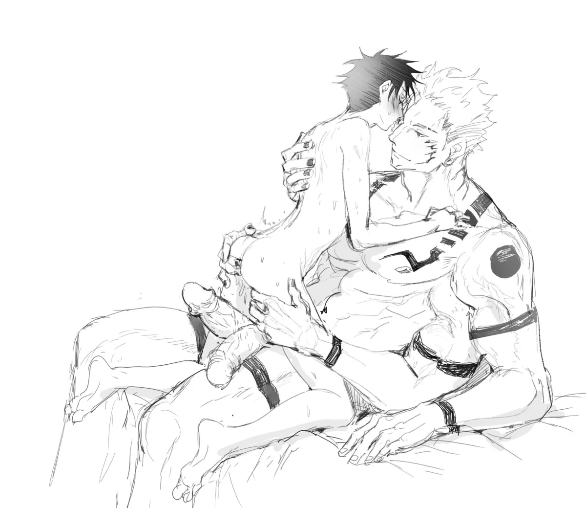 Fushiguro Megumi, Ryoumen Sukuna (Jujutsu Kaisen) by Woshihedawei