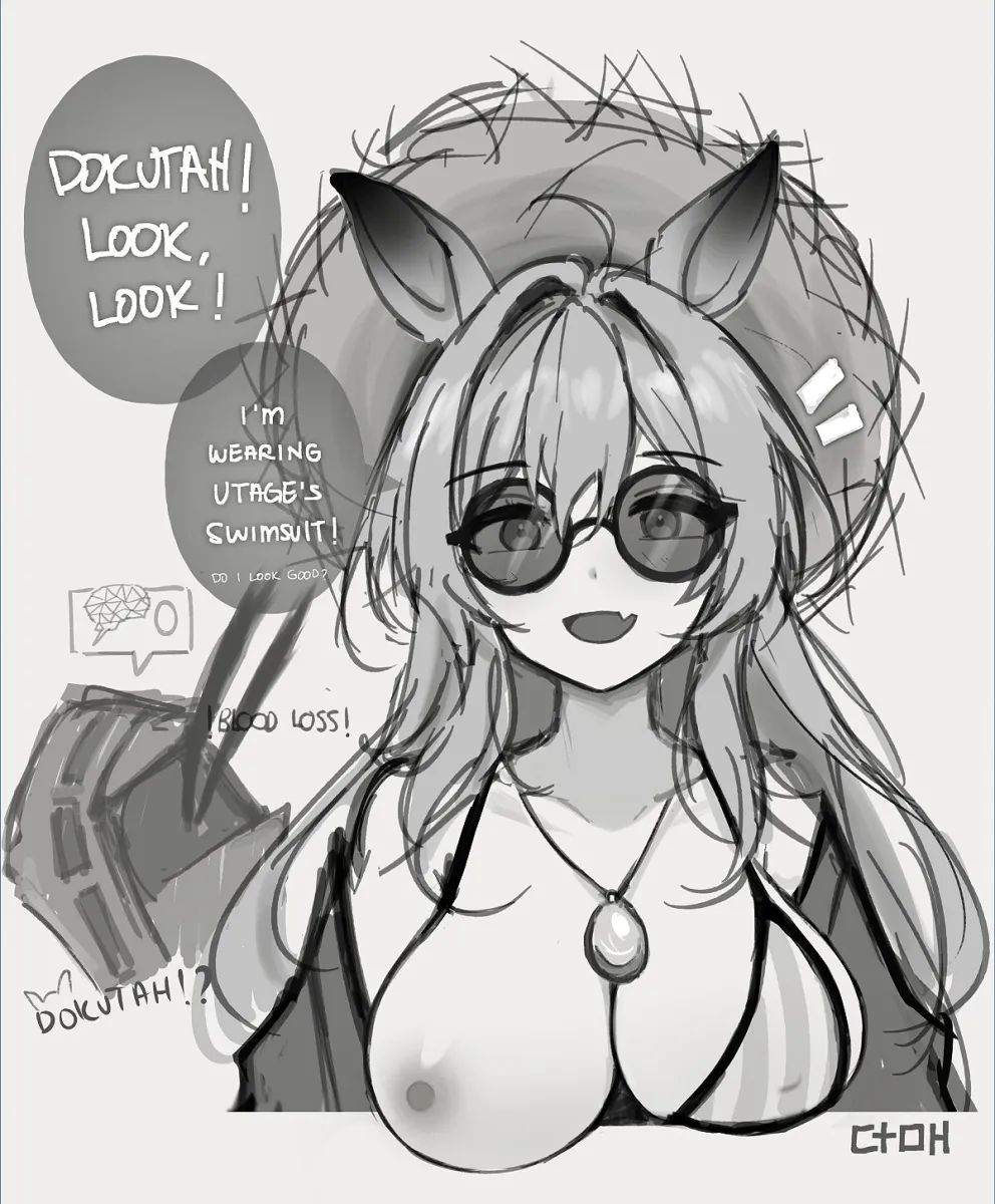 Doctor (Arknights), Utage (Arknights) by Ctoh (Chewandhamper)