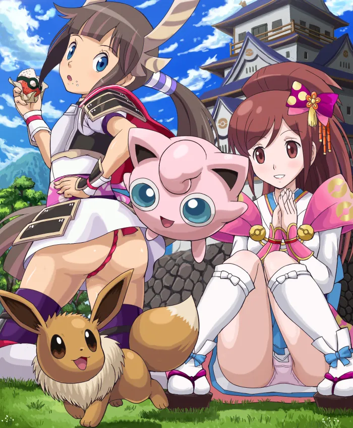 Eevee, Jigglypuff by Pokemoa