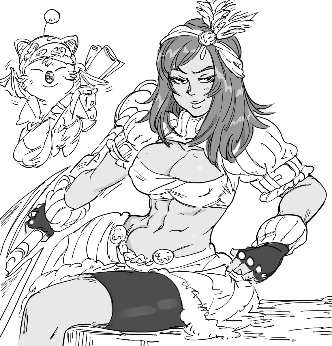 Moogle, Stiltzkin by Bb (Baalbuddy)