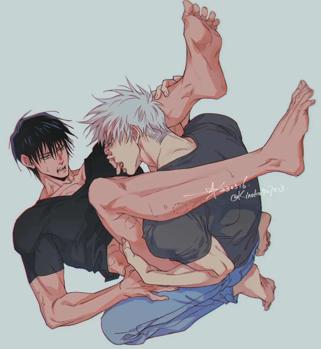 Gojo Satoru, Fushiguro Toji by Sashiyu