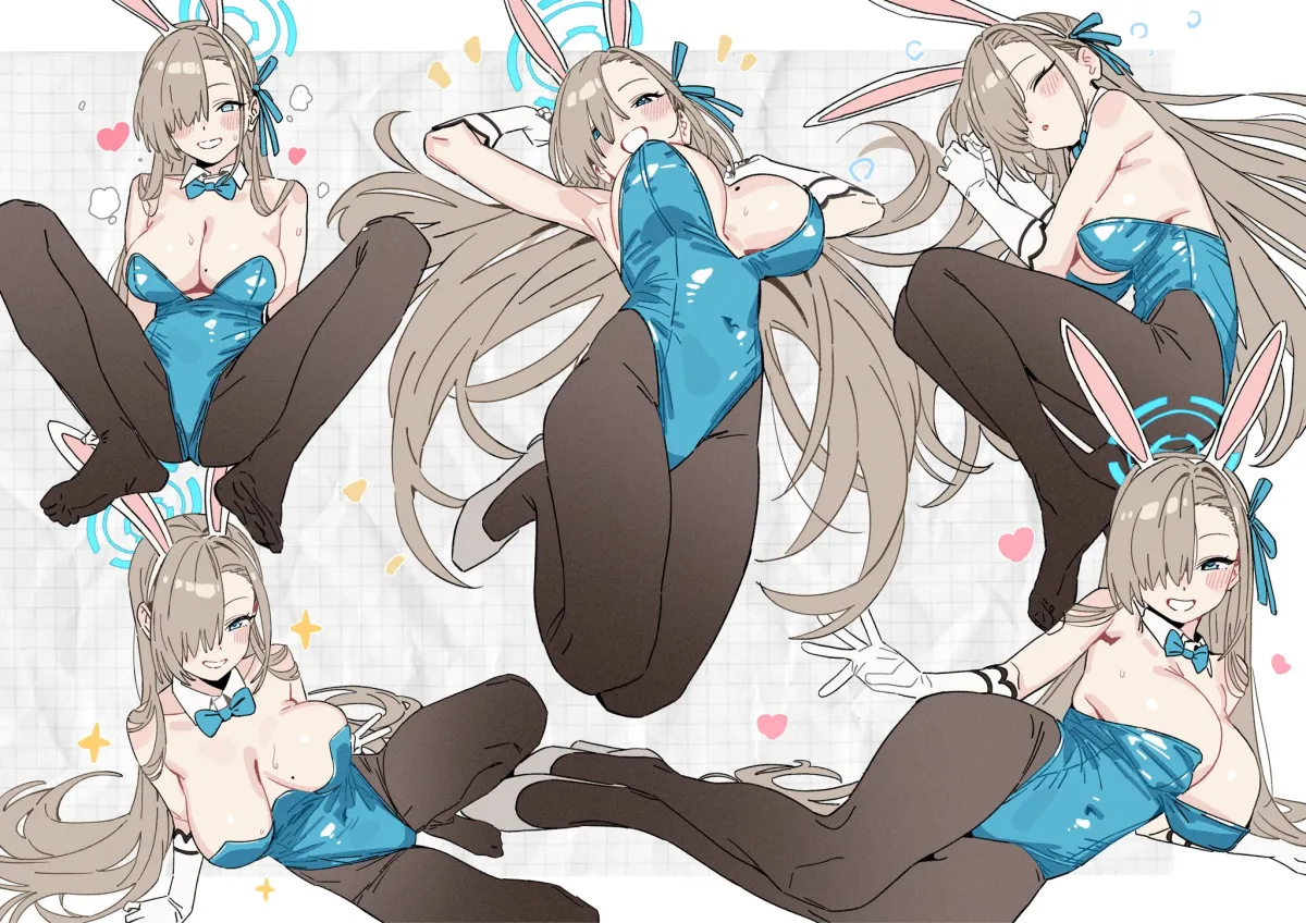 Asuna (Blue Archive), Asuna (Bunny) (Blue Archive) by Ichizen Ryuu