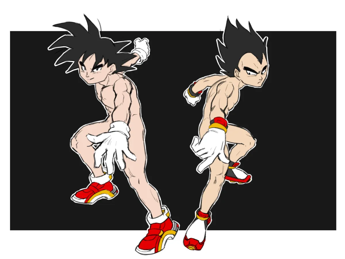 Son Goku, Sonic The Hedgehog by Marvelpoison