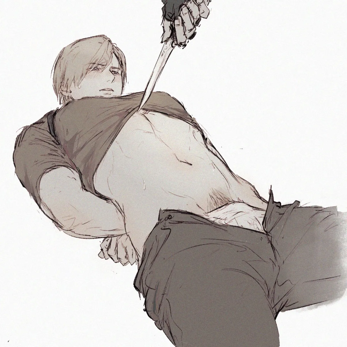 Leon S. Kennedy, Jack Krauser by Moko (Gloriaaaaaa)