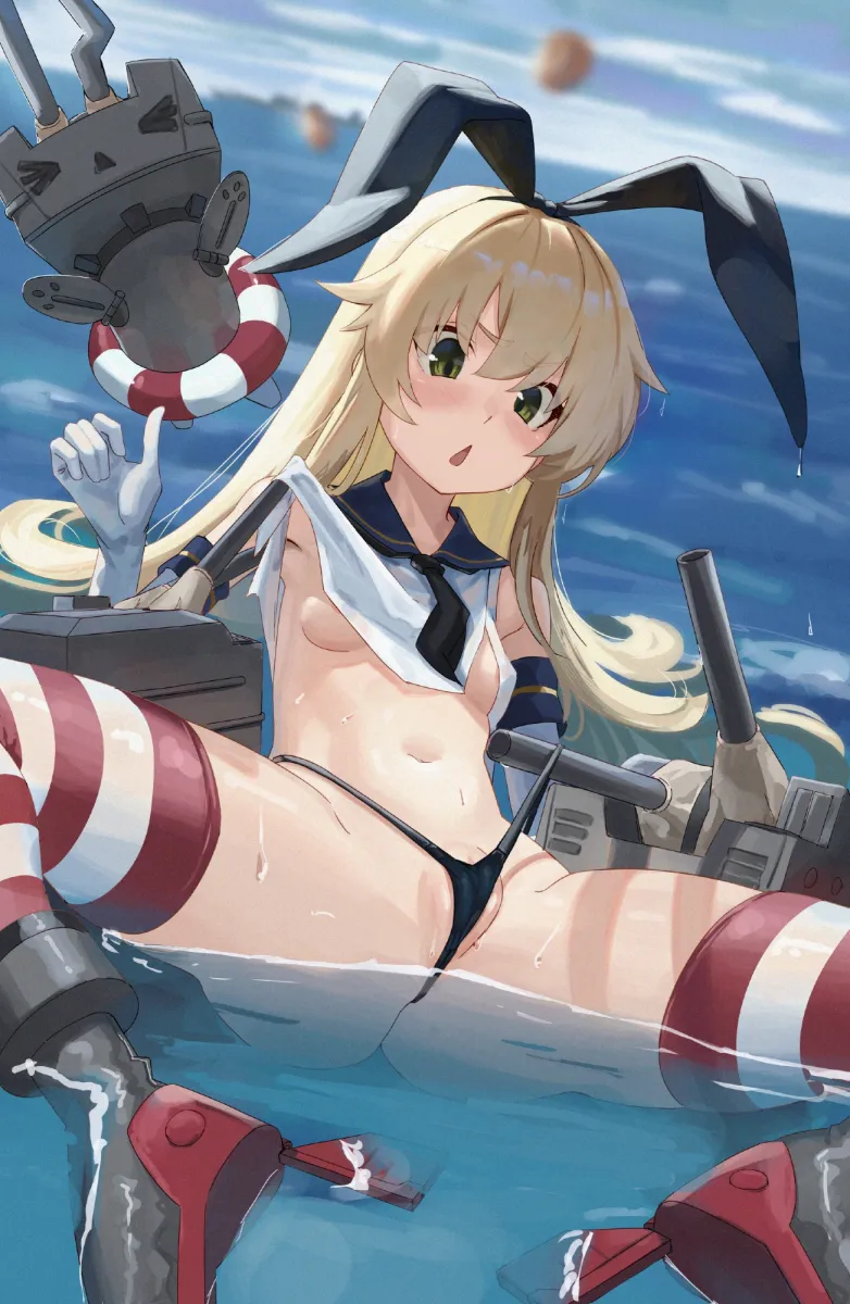 Shimakaze (Kancolle), Rensouhou-Chan by Nstch Root A