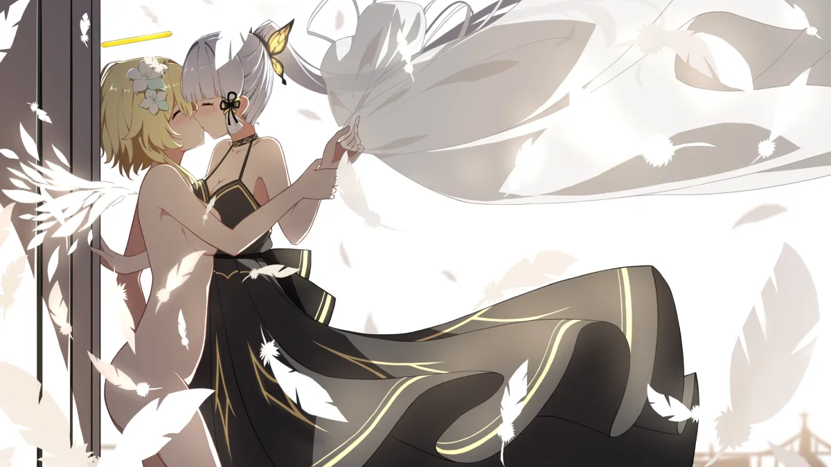 Lumine (Genshin Impact), Kamisato Ayaka by Mxirony