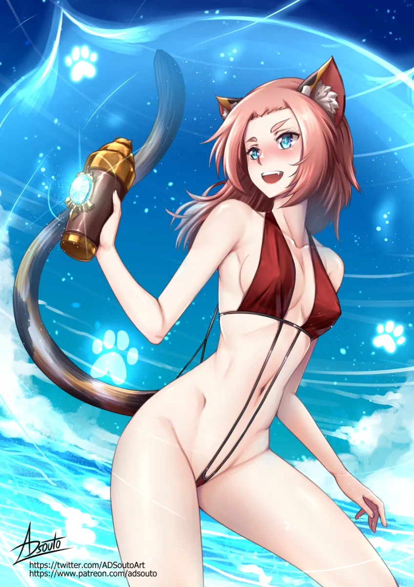 Diona (Genshin Impact) by Adsouto