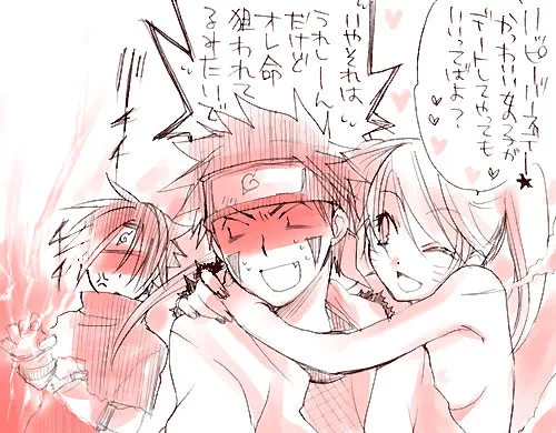 Uchiha Sasuke, Naruko (Naruto) by Mako (Omega Plus)