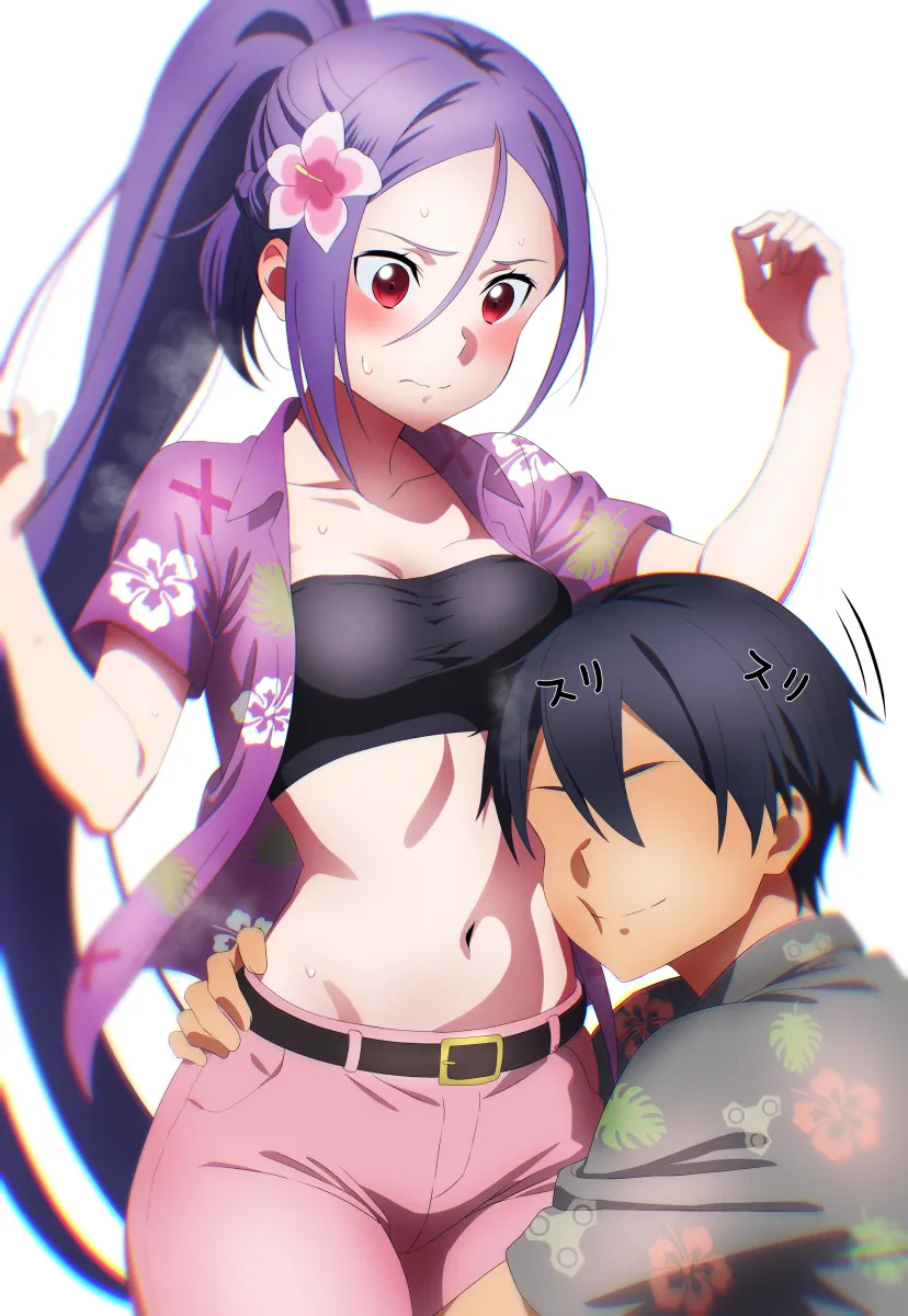 Kirito, Mito (Sao) by Nuguri444