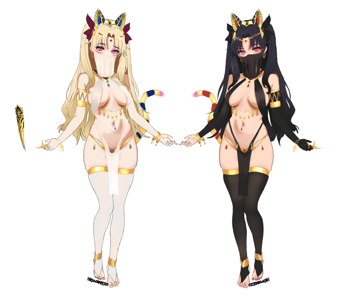 Ereshkigal (Fate), Ishtar (Fate) by Hardworker