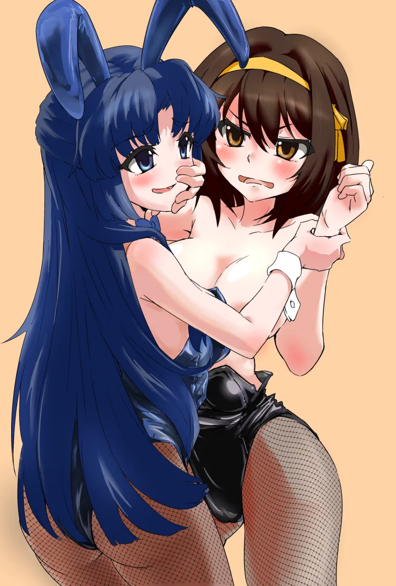Suzumiya Haruhi, Asakura Ryoko by Sadarann