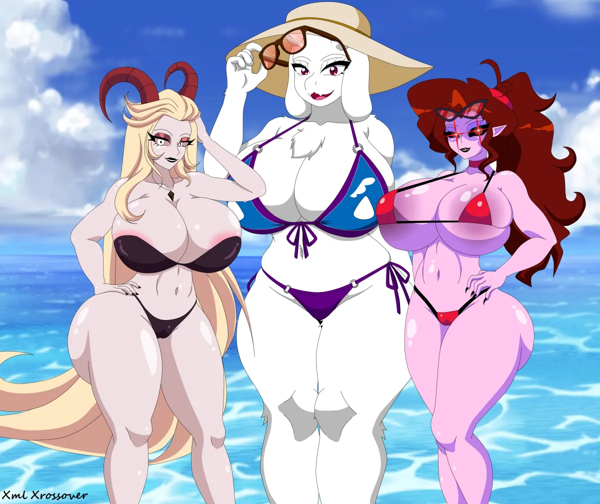 Toriel, Lilith (Hazbin Hotel) by Xml Xrossover