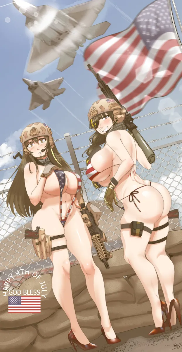 M4A1 (Girls' Frontline), M16A1 (Girls' Frontline) by 00Sunshineboy