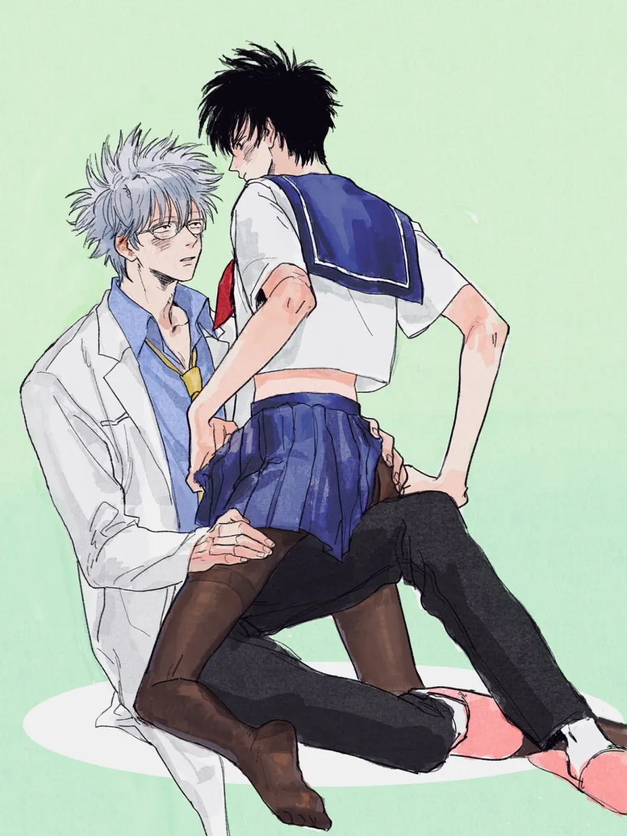 Sakata Gintoki, Hijikata Toushirou by Lllyuda