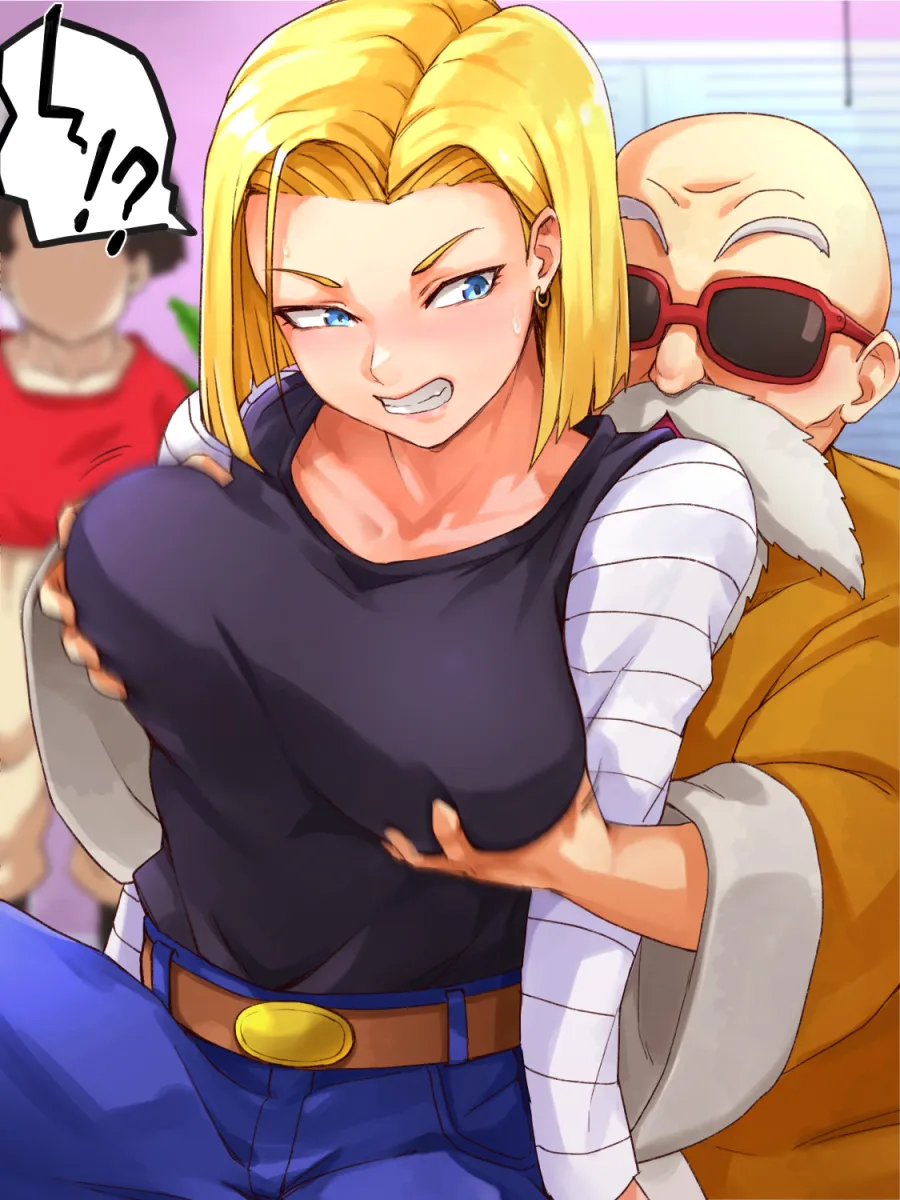 Android 18, Kuririn by Tuzi717
