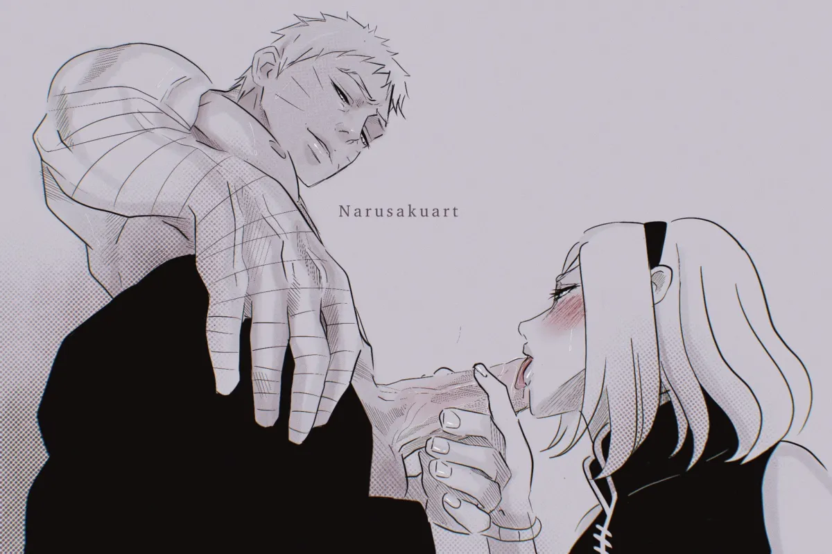 Uzumaki Naruto, Haruno Sakura by Narusakuart1