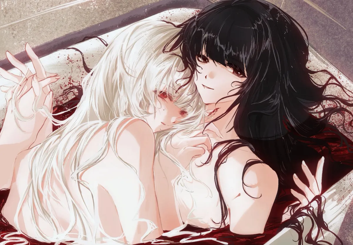Fujiwara No Mokou, Houraisan Kaguya by Alulue1