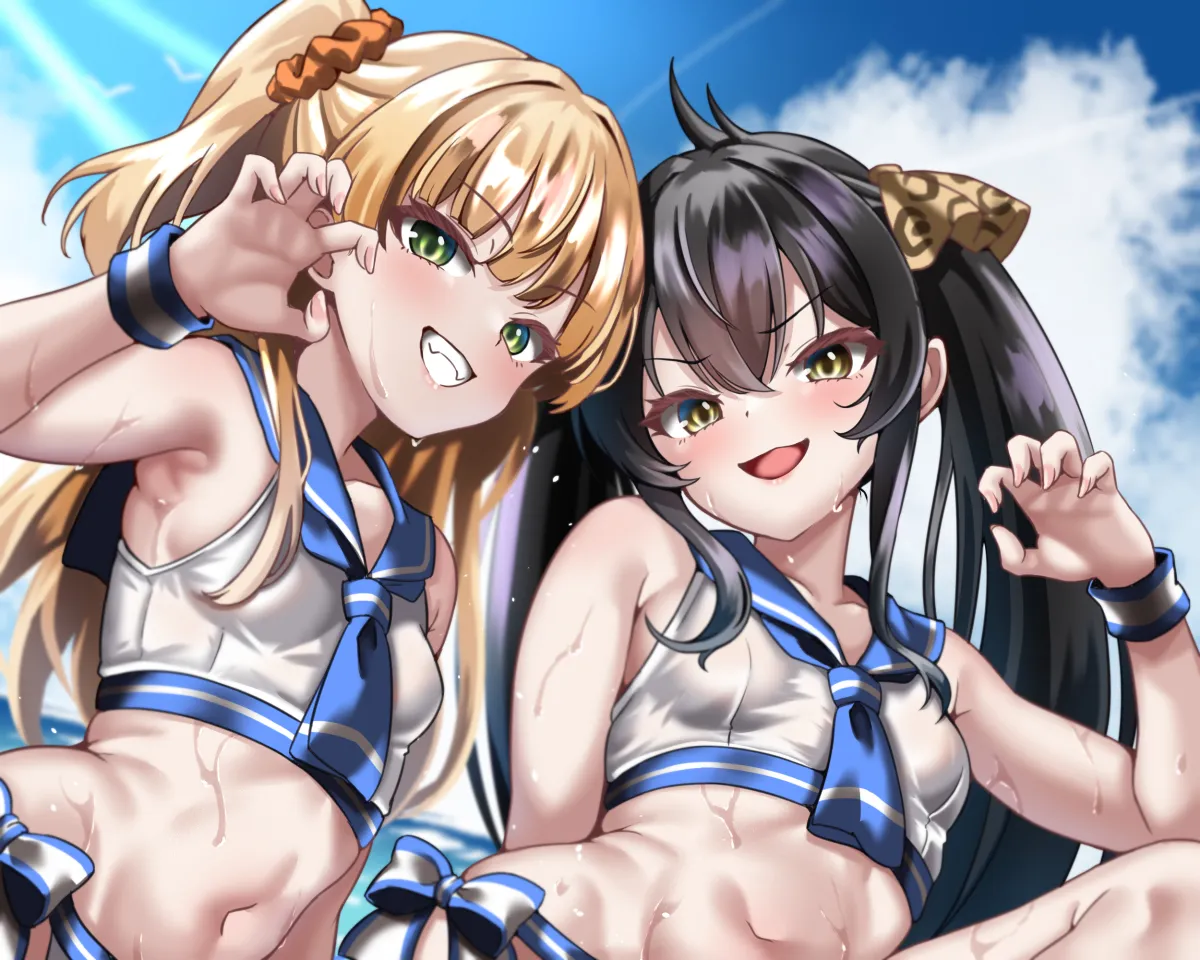 Jougasaki Rika, Matoba Risa by Reij Dddn