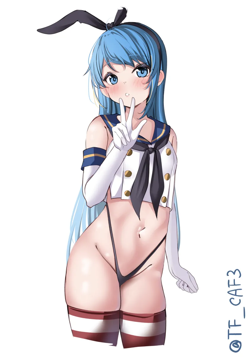 Shimakaze (Kancolle), Samidare (Kancolle) by Tf Cafe