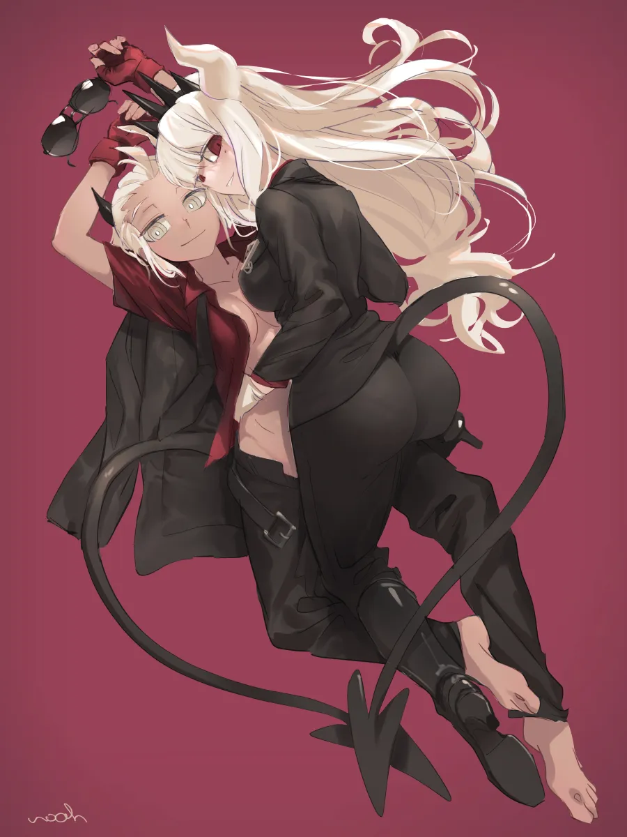 Lucifer (Helltaker), Justice (Helltaker) by Noah (Tettsui-Sole)