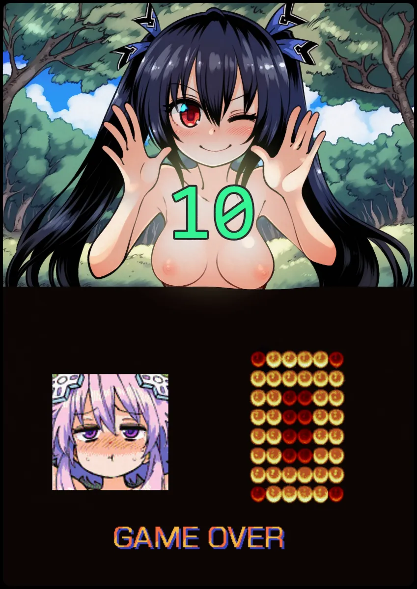 Neptune (Neptunia), Noire (Neptunia) by Aderyn