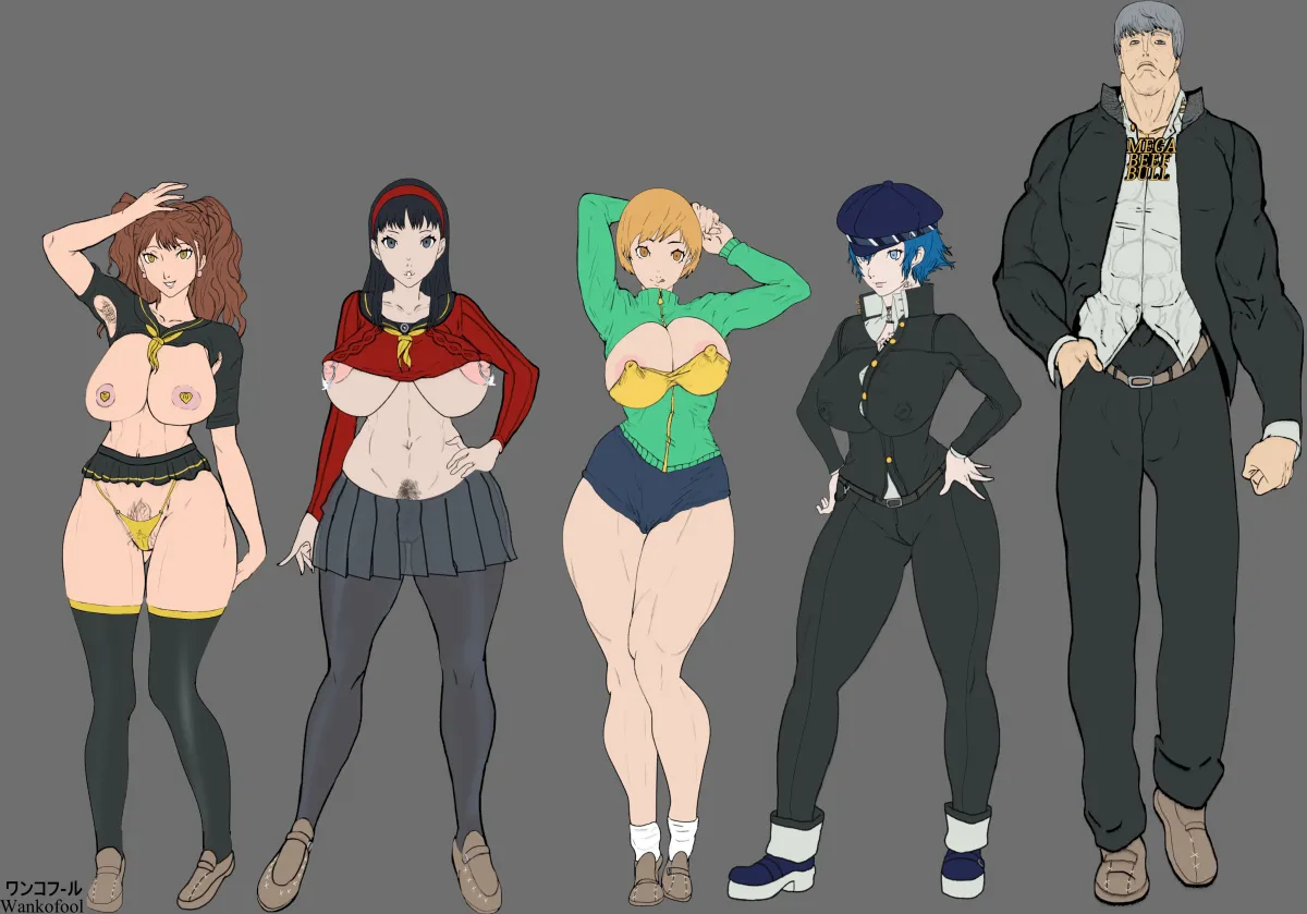 Narukami Yu, Shirogane Naoto by Wankofool